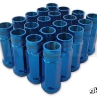 GK Tech M12 x 1.25 Open End Lug Nuts – Blue