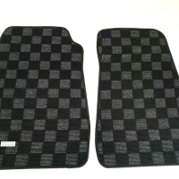 P2M HONDA CIVIC EG6 (3DR HATCH) & CIVIC CRX RACE FLOOR MATS : DARK GREY (EXTREME COVERAGE)