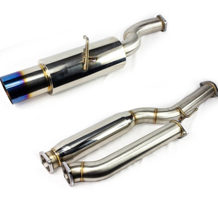 ISR Performance GT Single Exhaust – Hyundai Genesis Coupe 2.0T 09+ – Burnt Tips