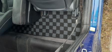 P2M HONDA CIVIC FG1 2006-11 (COUPE 2 DOOR) RACE FLOOR MATS : DARK GREY (FRONT/REAR)